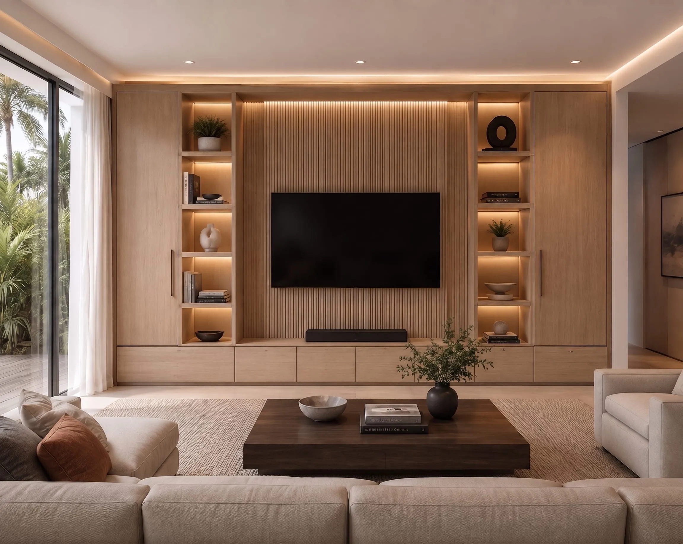 Entertainment Center in Jupiter, FL — custom cabinetry installation