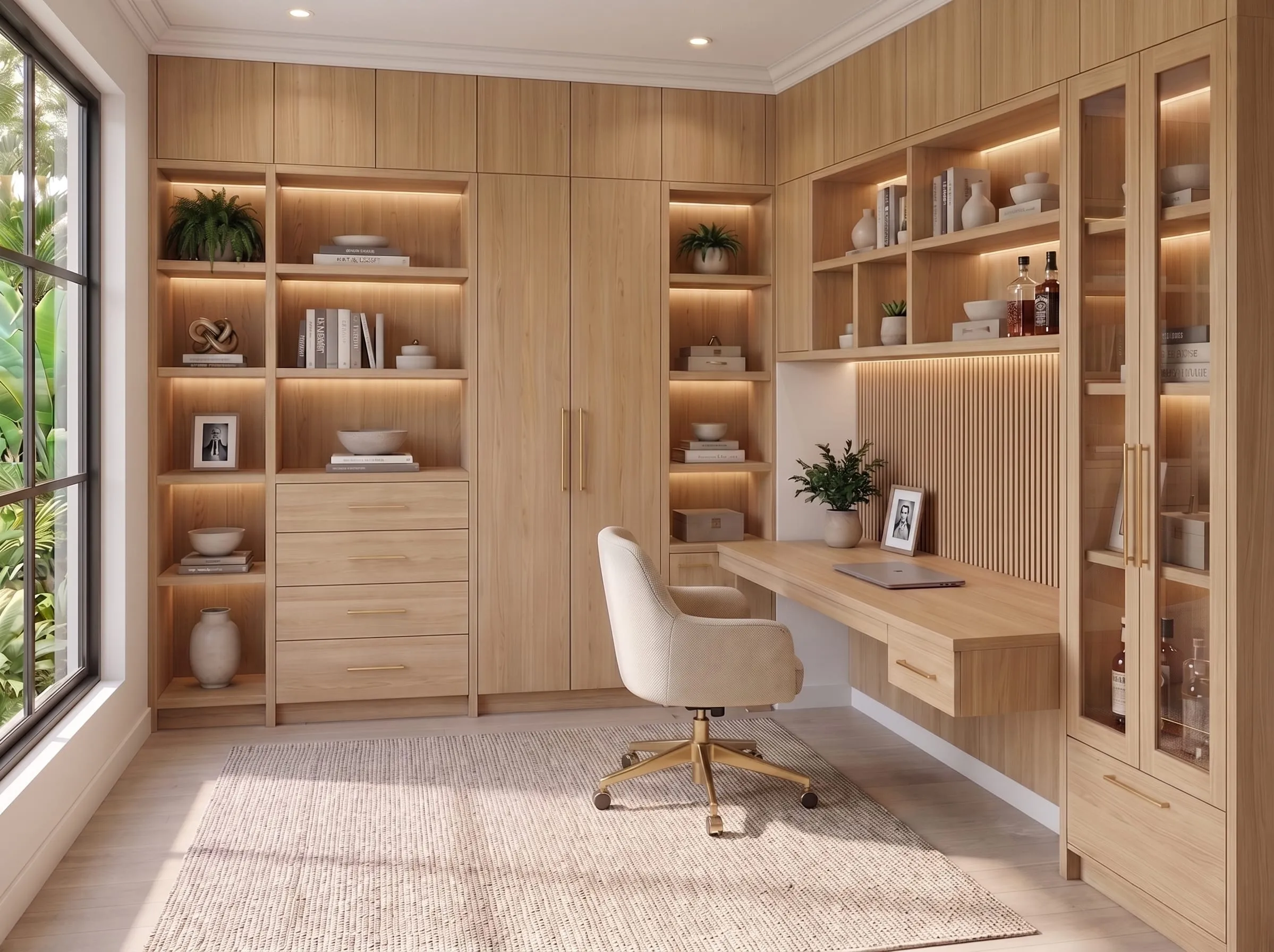 Home Office in Boca Raton, FL — custom cabinetry installation